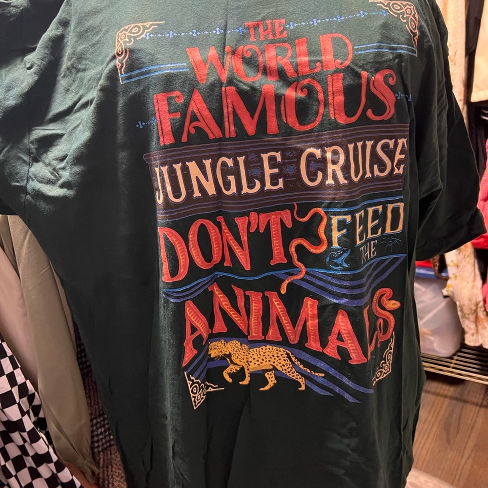 Disney Next Level Apparel Dark Green jungle cruise  T-Shirt